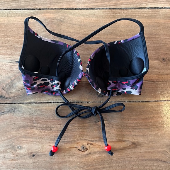 Ocean Core Black and Purple Leopard Bikini Small - Picture 5 of 5